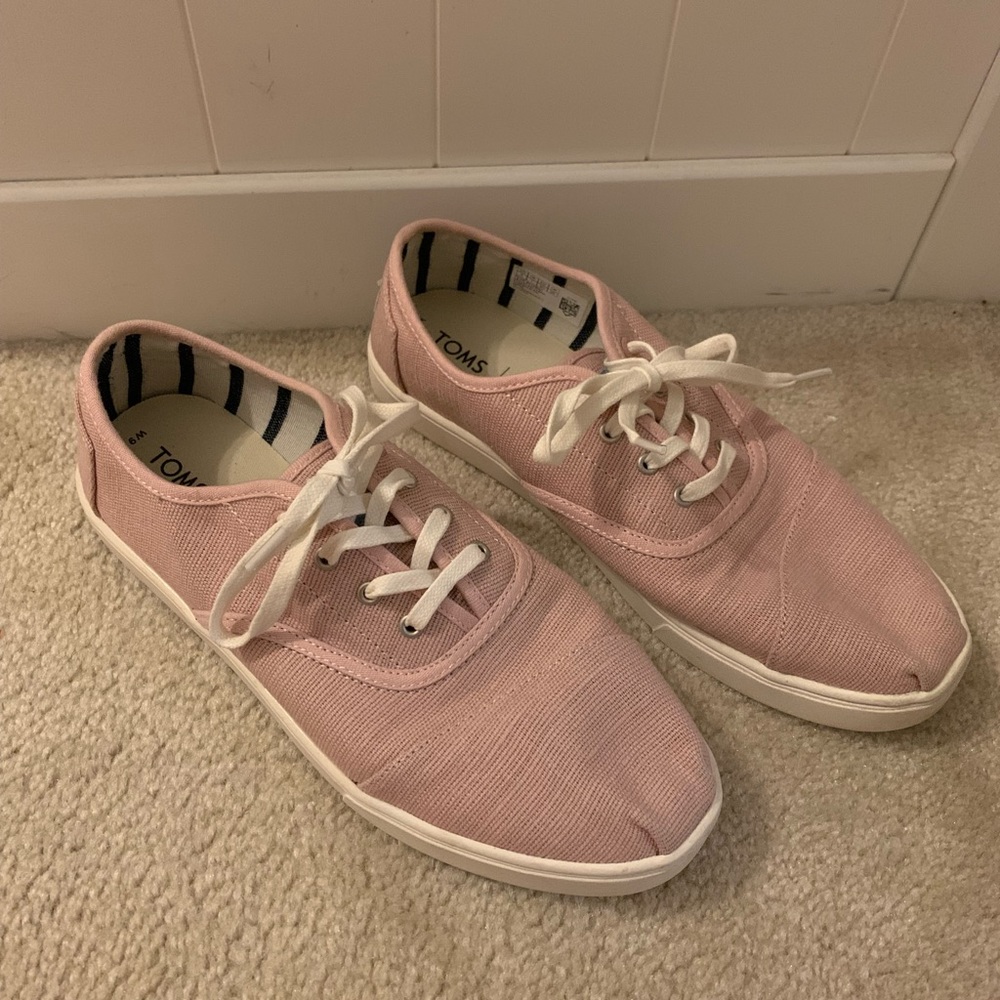 Toms Pink Canvas Sneakers